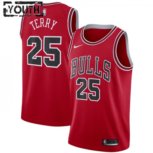 Chicago Bulls Trikot Dalen Terry 25 Nike 2022-23 Icon Edition Rot Swingman - Kinder
